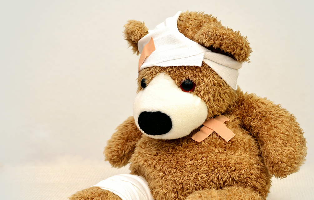 bandaged teddy